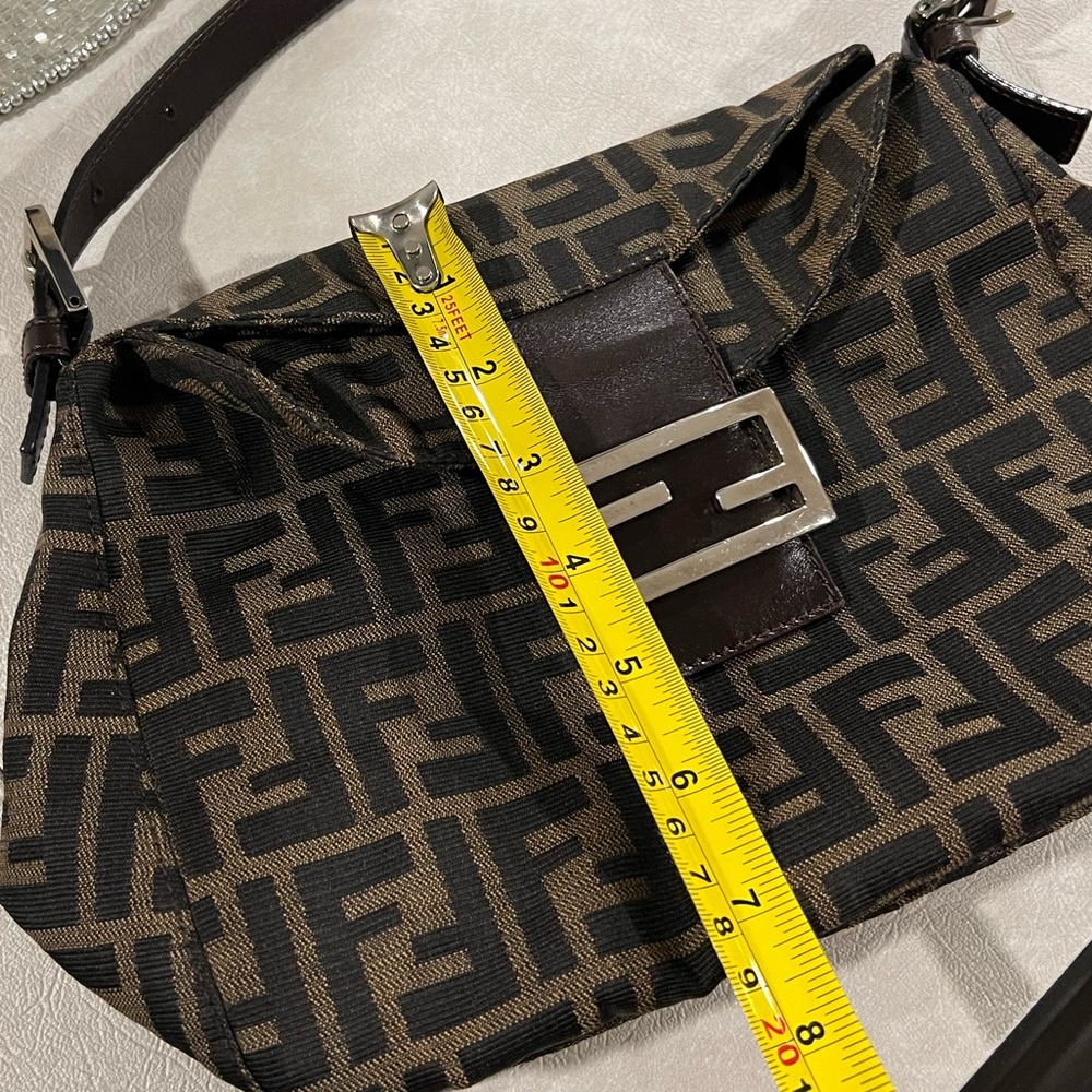 🖤🤎Fendi Zucca Mama Baguette Double flat 🤎🖤 - Picture 13 of 14